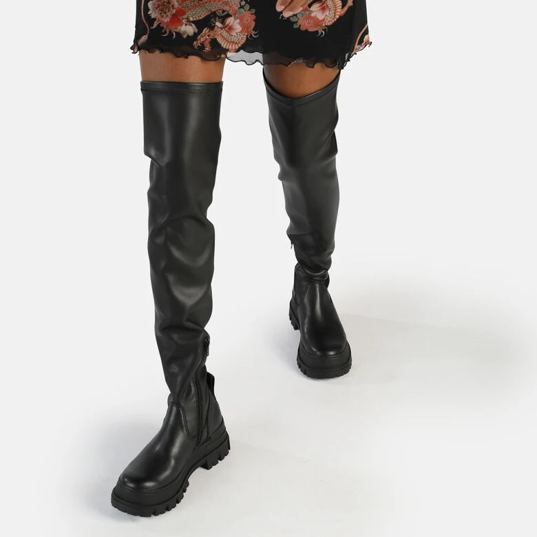 Buffalo Aspha Stretch Overknee 4 Buffalo Aspha Stretch Overknee – Bild 2